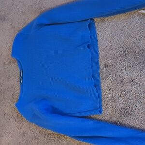 Cropped blue brandy Melville top